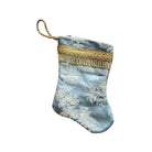 Handmade Mini Stocking from Antique and Vintage Textiles Ornament B. Viz Design B 