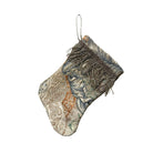 Handmade Mini Stocking from Antique and Vintage Textiles Ornament B. Viz Design B 