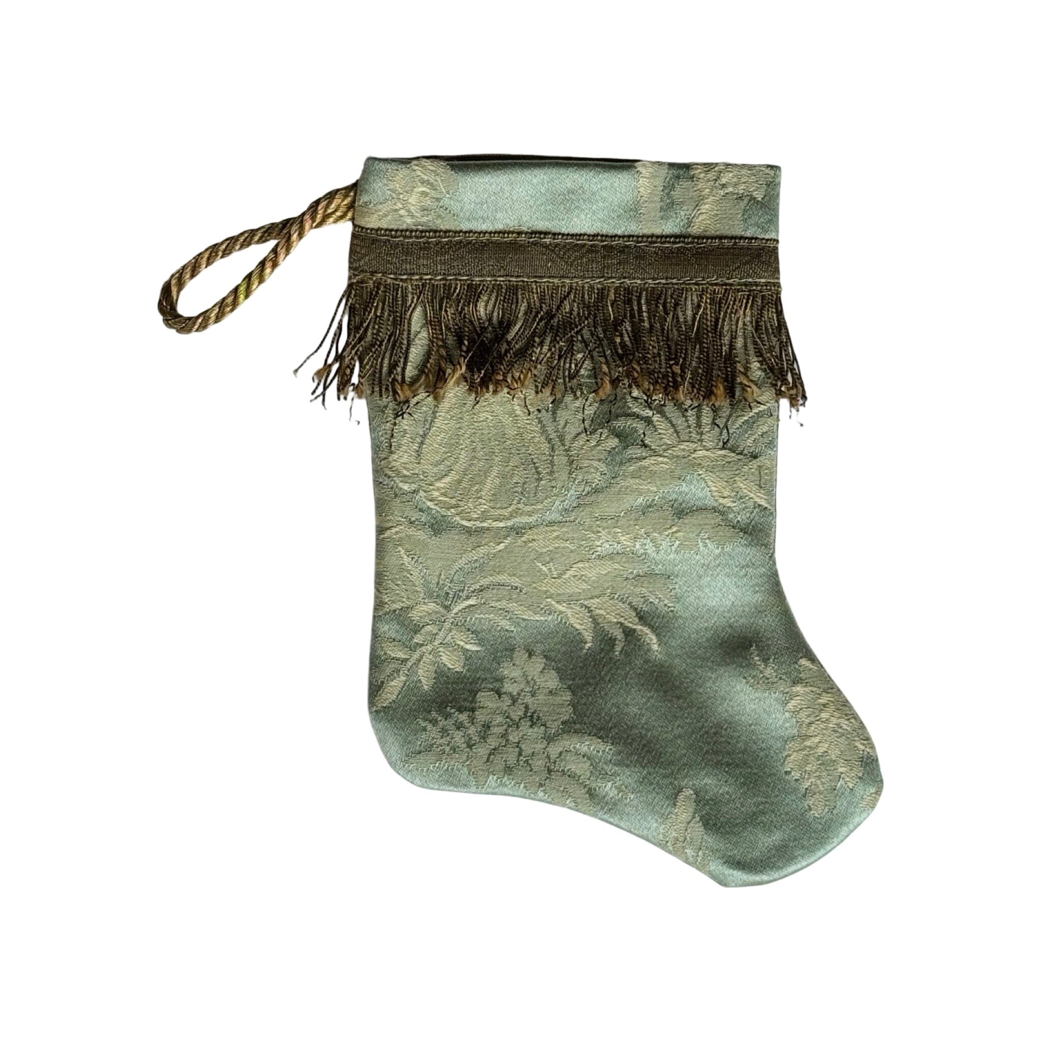 Handmade Mini Stocking from Antique and Vintage Textiles - Ornament B. Viz Design B 