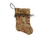 Handmade Mini Stocking from Antique and Vintage Textiles Ornament B. Viz Design B 
