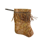 Handmade Mini Stocking from Antique and Vintage Textiles Ornament B. Viz Design B 