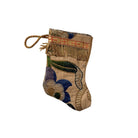 Handmade Mini Stocking from Antique and Vintage Textiles Ornament B. Viz Design C 