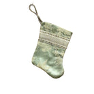 Handmade Mini Stocking from Antique and Vintage Textiles Ornament B. Viz Design C 