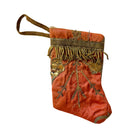 Handmade Mini Stocking from Antique and Vintage Textiles Ornament B. Viz Design C 