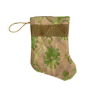 Handmade Mini Stocking from Antique and Vintage Textiles Ornament B. Viz Design C 