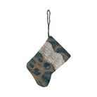 Handmade Mini Stocking from Antique and Vintage Textiles Ornament B. Viz Design D 