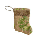 Handmade Mini Stocking from Antique and Vintage Textiles Ornament B. Viz Design D 