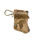 Handmade Mini Stocking from Antique and Vintage Textiles Ornament B. Viz Design D 