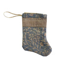 Handmade Mini Stocking from Antique and Vintage Textiles Ornament B. Viz Design E 