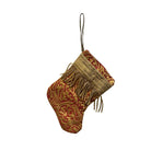 Handmade Mini Stocking from Antique and Vintage Textiles Ornament B. Viz Design E 