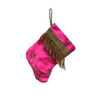 Handmade Mini Stocking from Antique and Vintage Textiles Ornament B. Viz Design F 