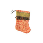Handmade Mini Stocking from Antique and Vintage Textiles Ornament B. Viz Design F 