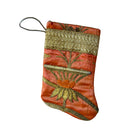 Handmade Mini Stocking from Antique and Vintage Textiles Ornament B. Viz Design F 