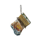Handmade Mini Stocking from Antique and Vintage Textiles Ornament B. Viz Design F 