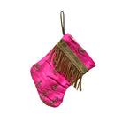 Handmade Mini Stocking from Antique and Vintage Textiles Ornament B. Viz Design G 
