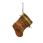 Handmade Mini Stocking from Antique and Vintage Textiles Ornament B. Viz Design G 
