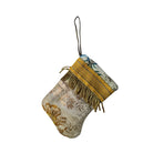 Handmade Mini Stocking from Antique and Vintage Textiles Ornament B. Viz Design G 