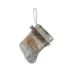 Handmade Mini Stocking from Antique and Vintage Textiles Ornament B. Viz Design GG 