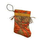 Handmade Mini Stocking from Antique and Vintage Textiles Ornament B. Viz Design H 