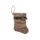 Handmade Mini Stocking from Antique and Vintage Textiles - Ornament B. Viz Design H 