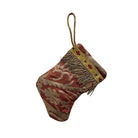 Handmade Mini Stocking from Antique and Vintage Textiles Ornament B. Viz Design I 
