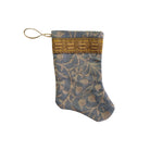 Handmade Mini Stocking from Antique and Vintage Textiles Ornament B. Viz Design J 