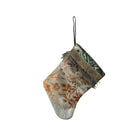 Handmade Mini Stocking from Antique and Vintage Textiles Ornament B. Viz Design K 