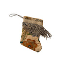 Handmade Mini Stocking from Antique and Vintage Textiles Ornament B. Viz Design K 