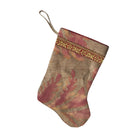 Handmade Mini Stocking from Antique and Vintage Textiles Ornament B. Viz Design L 