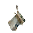 Handmade Mini Stocking from Antique and Vintage Textiles Ornament B. Viz Design LL 