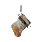 Handmade Mini Stocking from Antique and Vintage Textiles Ornament B. Viz Design M 