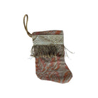 Handmade Mini Stocking from Antique and Vintage Textiles - Ornament B. Viz Design M 