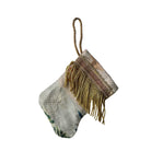 Handmade Mini Stocking from Antique and Vintage Textiles Ornament B. Viz Design MM 