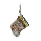 Handmade Mini Stocking from Antique and Vintage Textiles Ornament B. Viz Design NN 