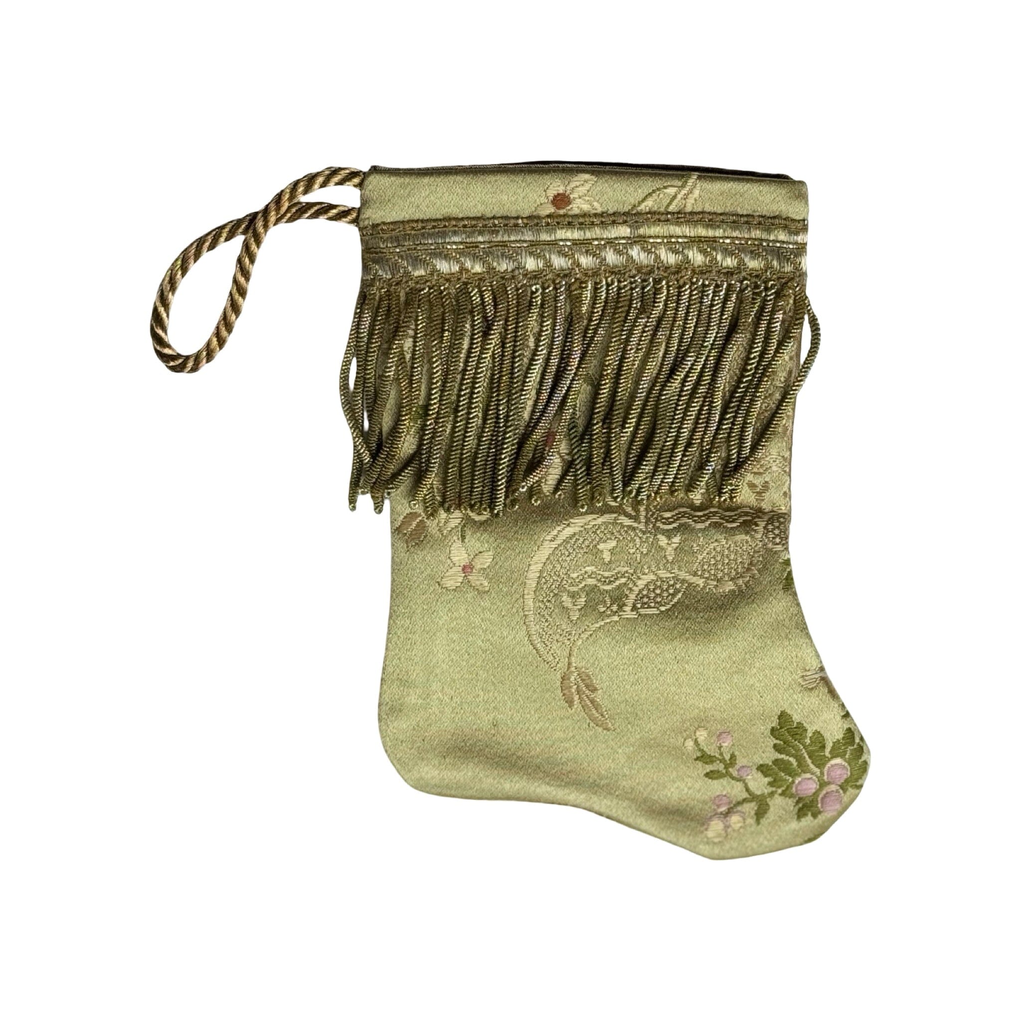 Handmade Mini Stocking from Antique and Vintage Textiles - Ornament B. Viz Design P 
