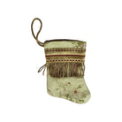 Handmade Mini Stocking from Antique and Vintage Textiles - Ornament B. Viz Design U 