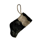 Handmade Mini Stocking from Antique Textiles - Chinese Garden Ornament B. Viz Design C 