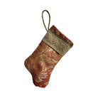 Handmade Mini Stocking from Antique Textiles - Rosie Mauve Ornament B. Viz Design F 