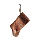 Handmade Mini Stocking from Antique Textiles - Rosie Mauve Ornament B. Viz Design I 