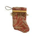Handmade Mini Stocking Ornament from Antique and Vintage Textiles Ornament B. Viz Design A 