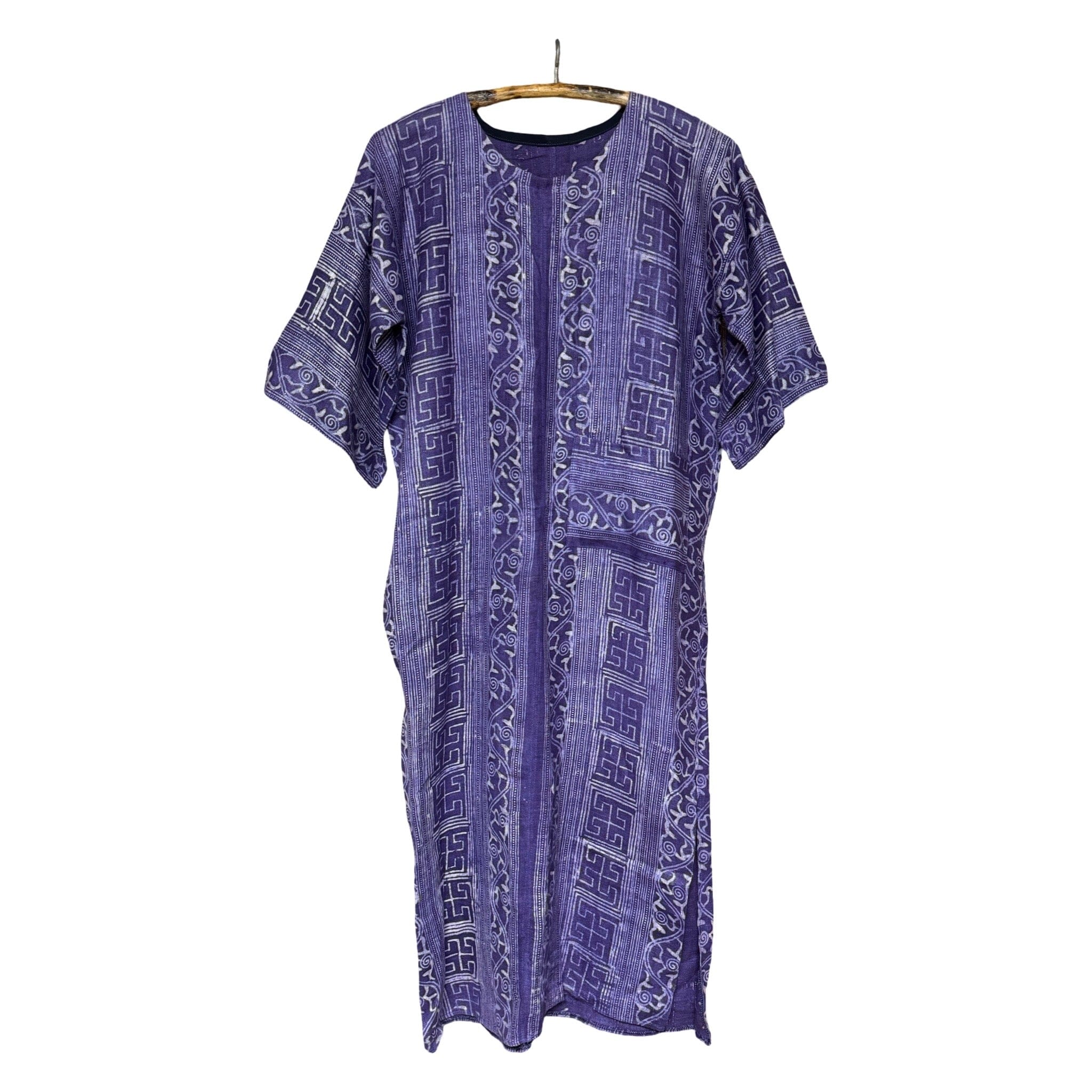Handwoven Flax Linen Kaftan from Thailand Kaftan Bangkok B 