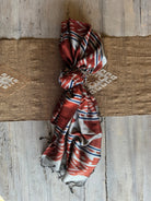 Handwoven Indigo and Ebony Silk Scarf from Thailand Scarf Baanpueng Handmade Shop A 