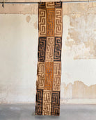 Handwoven Vintage Kuba Cloth (#KU81026 | 21 x 126") Vintage Textile Jean Constantin 