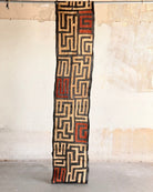 Handwoven Vintage Kuba Cloth (#KU81426 | 21 1/2 x 125") Vintage Textile Jean Constantin 