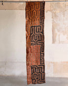 Handwoven Vintage Kuba Cloth (#KU81726 | 22 1/2 x 121") Vintage Textile Jean Constantin 