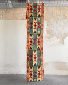 Handwoven Vintage Kuba Cloth (#KU8826 | 24 1/2 x 139") Vintage Textile Jean Constantin 