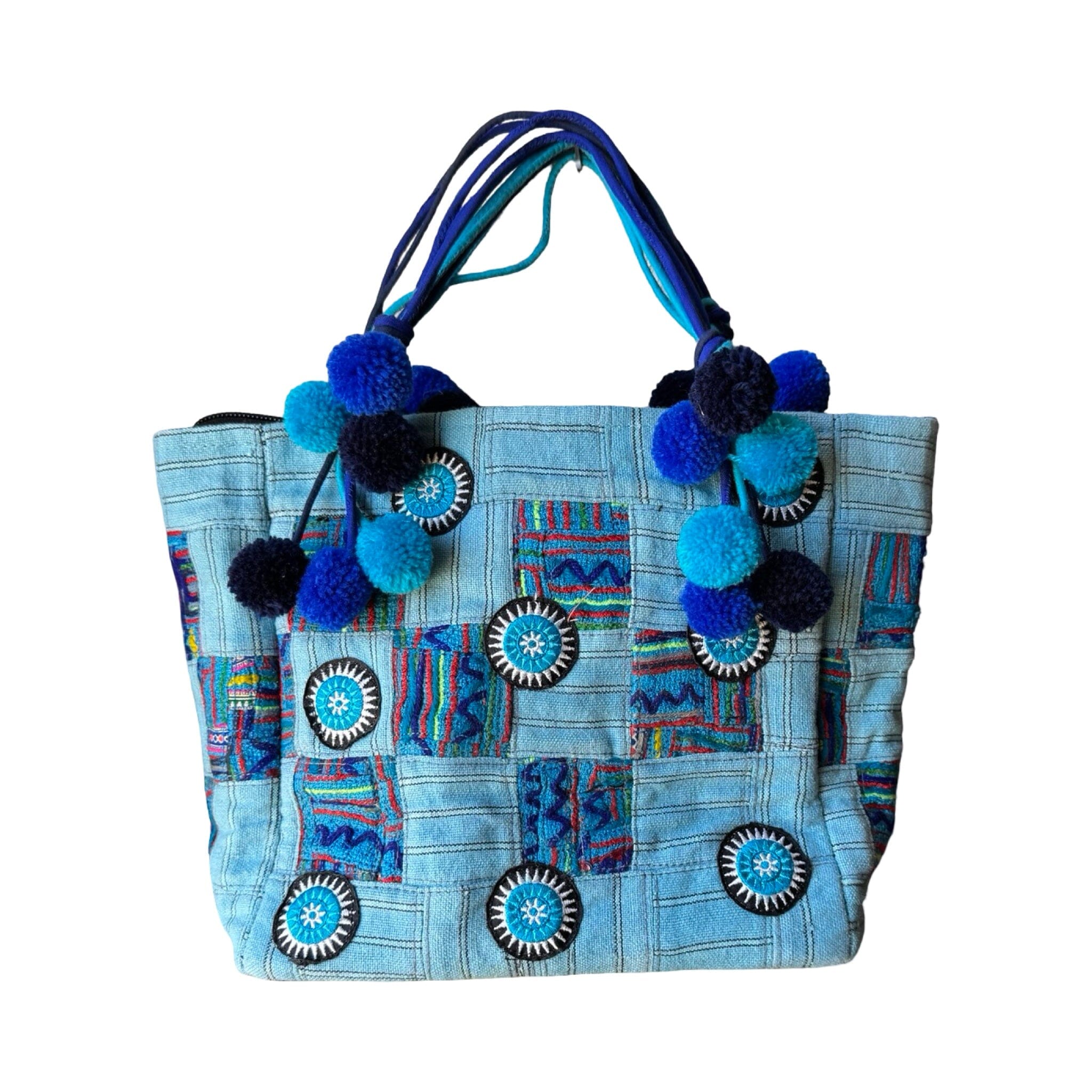 Hmong Purse from Bangkok Purse Bangkok Light Blue 