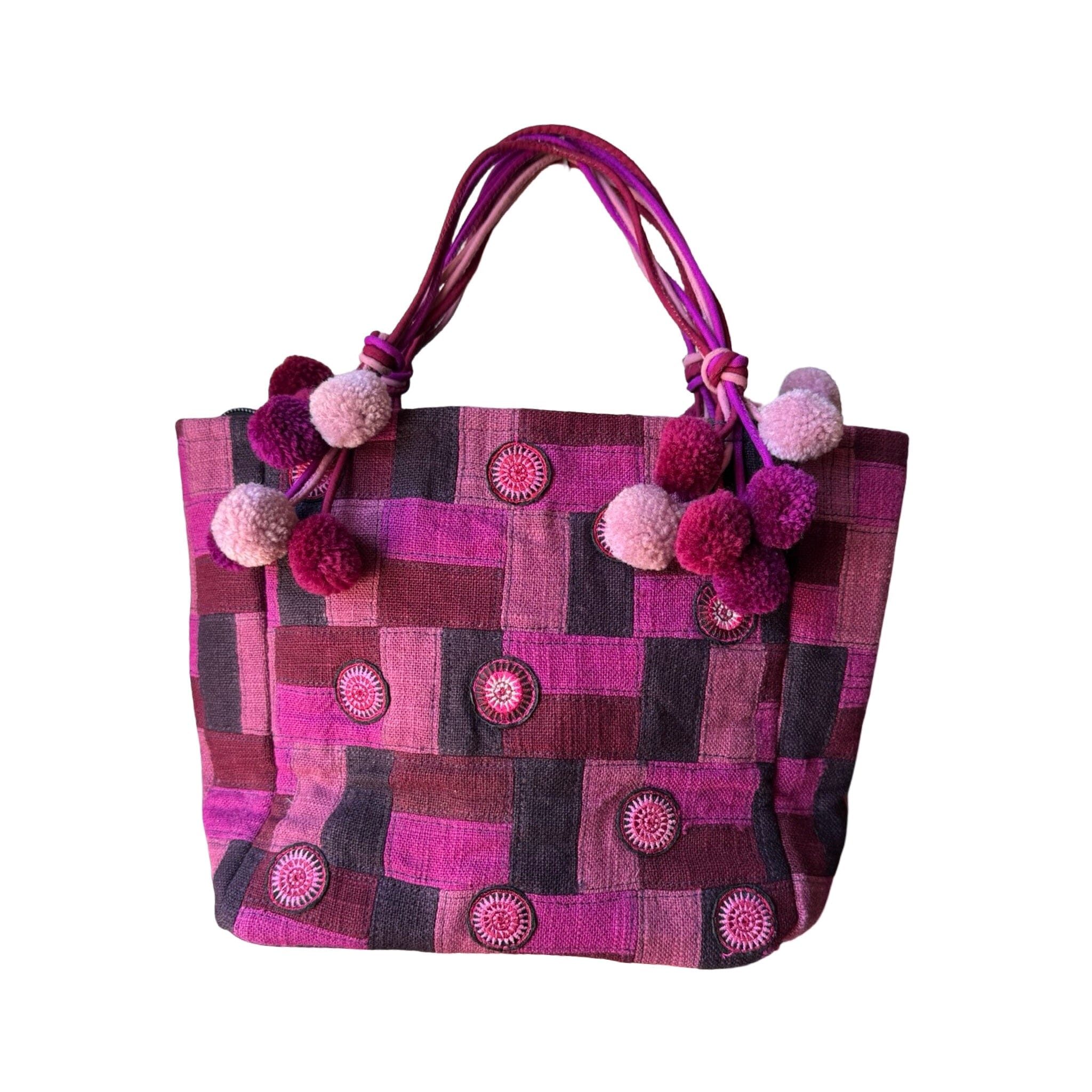Hmong Purse from Bangkok Purse Bangkok Magenta 