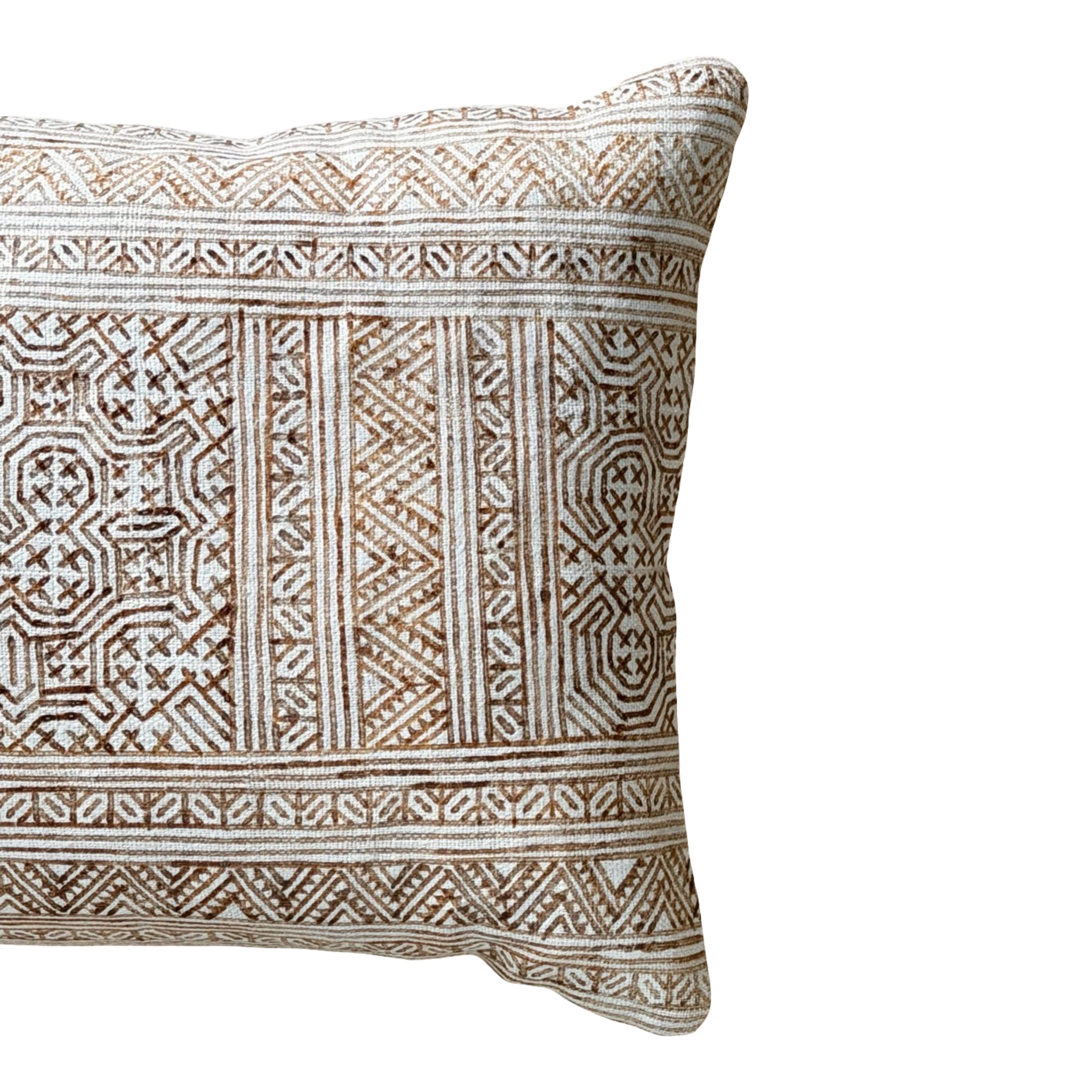 Hmong Tribal Wax Relief Batik (#M011326 | 13x20") New Pillows B. Viz Design 
