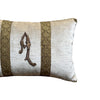 Initial "A" Embroidery Pillow (#E110523 | 9 1/2 x 14 1/2") New Pillows B. Viz Design 